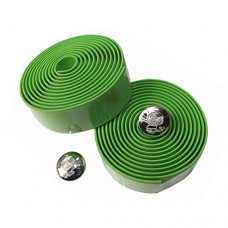 Ecosin Bicycle Accessories Cycling Handle Belt Bike Bicycle Cork Handlebar Tape Wrap +2 Bar Plug (Green) - B075T6PGWH